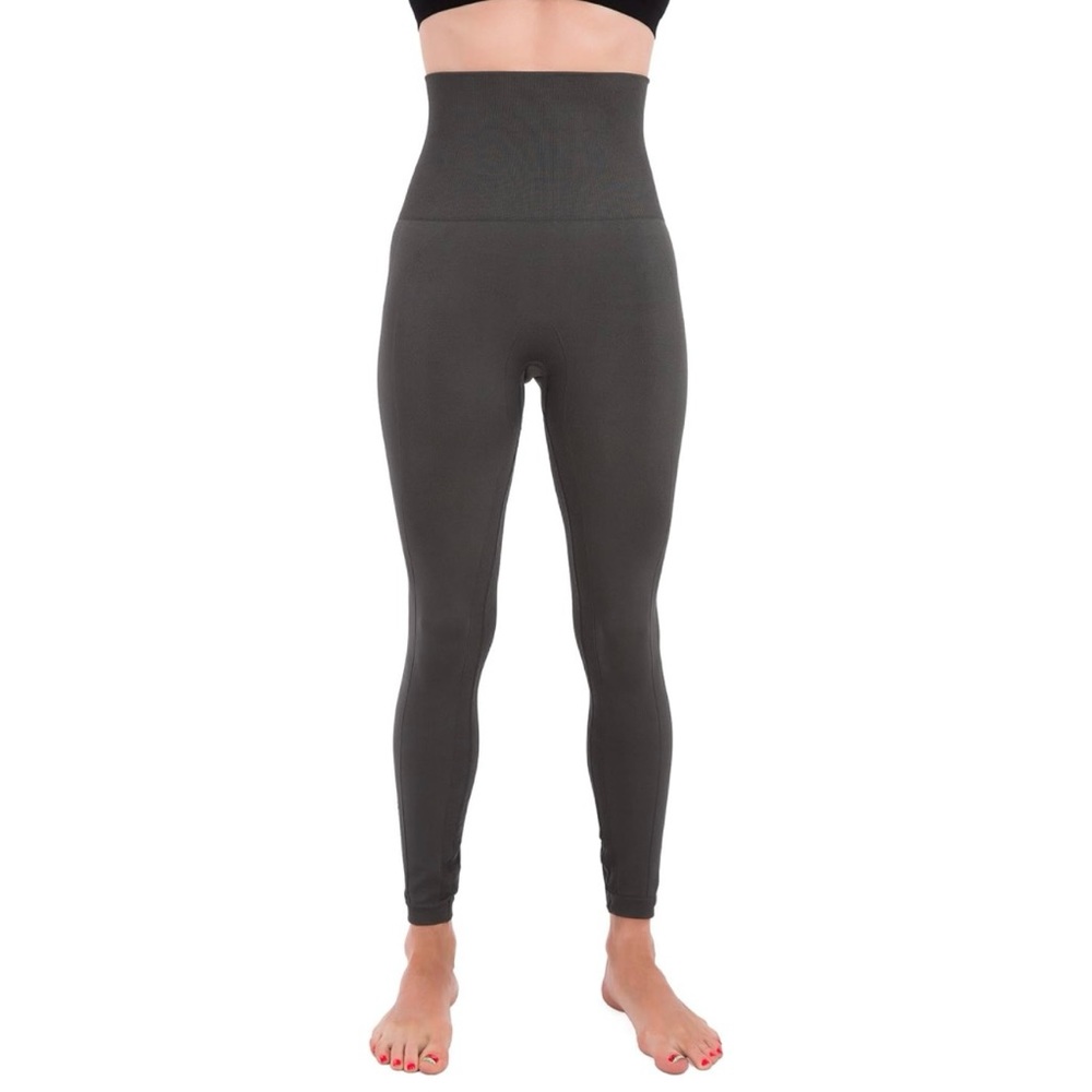 Homma Gray Leggings Activewear Thick High Waist Tummy Compression Slimming Pant